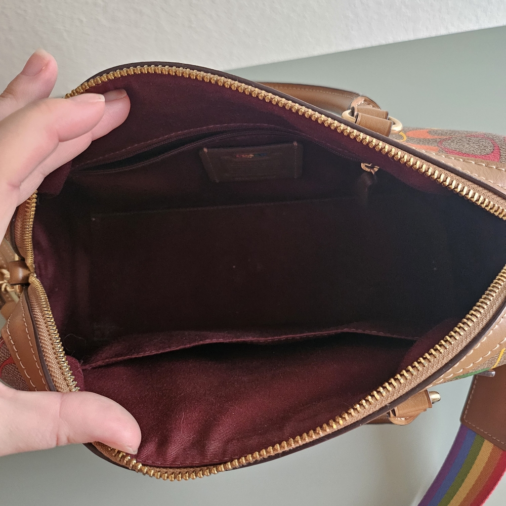 Coach Rainbow Signature Satchel - Picture 5 of 6